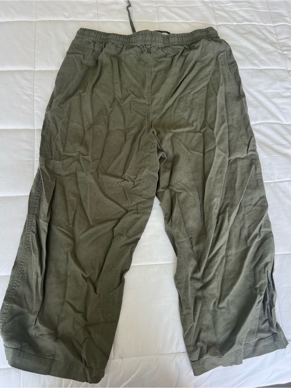 Lucky Brand Olive Green Drawstring Jogger Pants - Picture 3 of 3